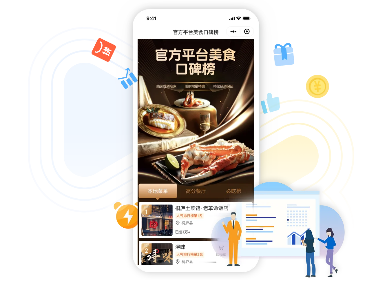 特色餐饮模块示意图