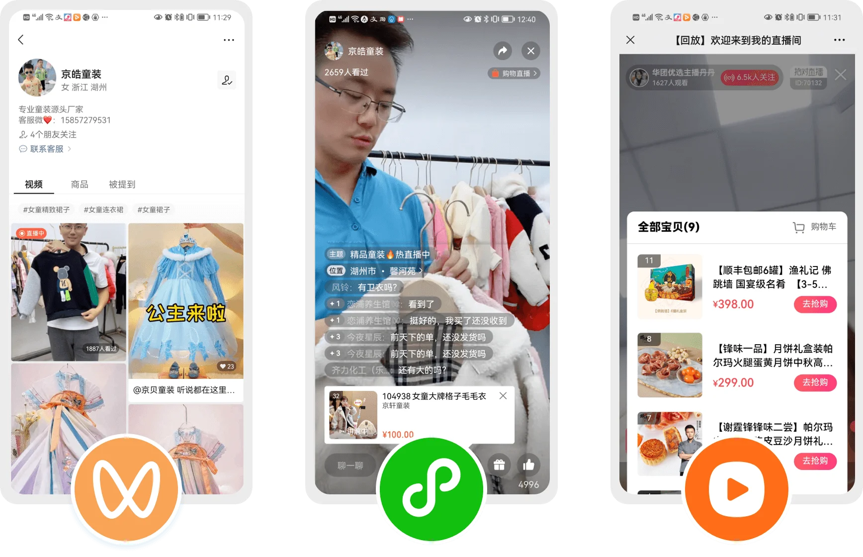 直播电商示意图