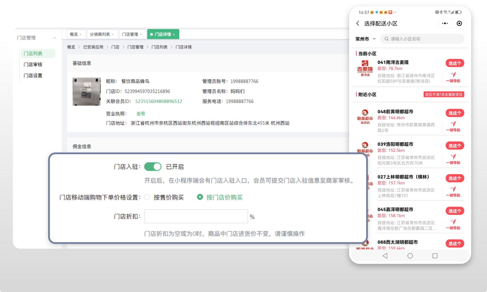 连锁商超一体化经营示意图