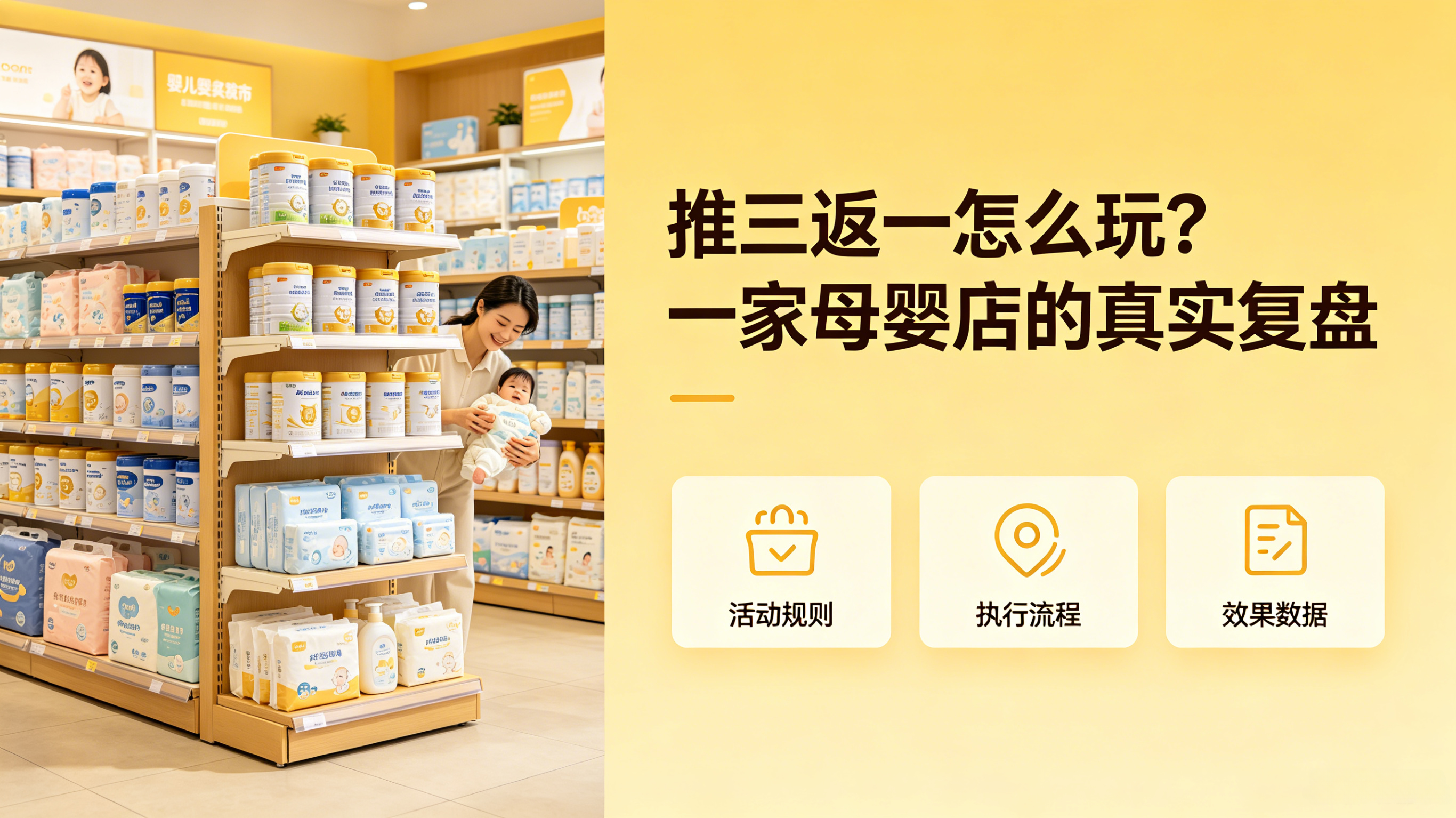 推三返一怎么玩？一家母婴店的真实复盘